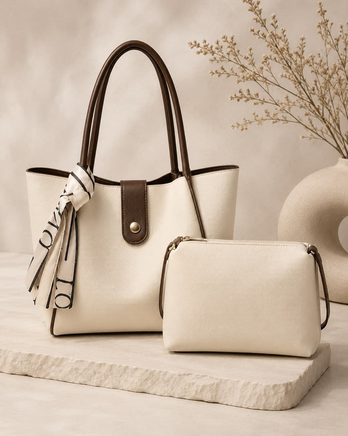The Mini Essentials Pouch in Bone
